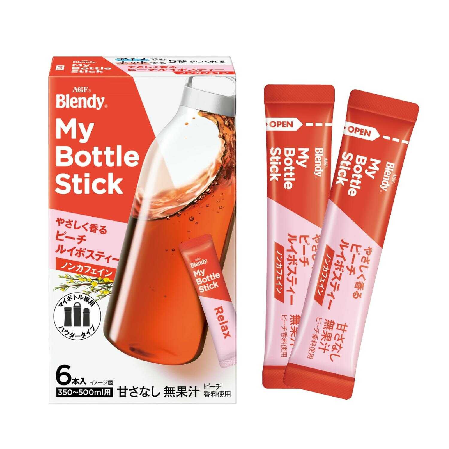 Ajinomoto Blendy(R) My Bottle Stick Gentle Peach Rooibos Tea 3.5g x 6