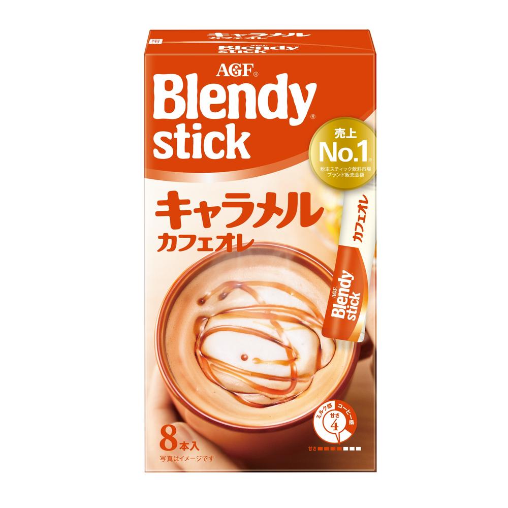 Ajinomoto AGF Blendy Stick Caramel Cafe Au Lait 8 Sticks
