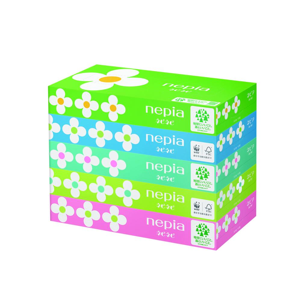 Oji Nepia Nepia Nepi Nepi Tissue 150 Sheets 5 Packs
