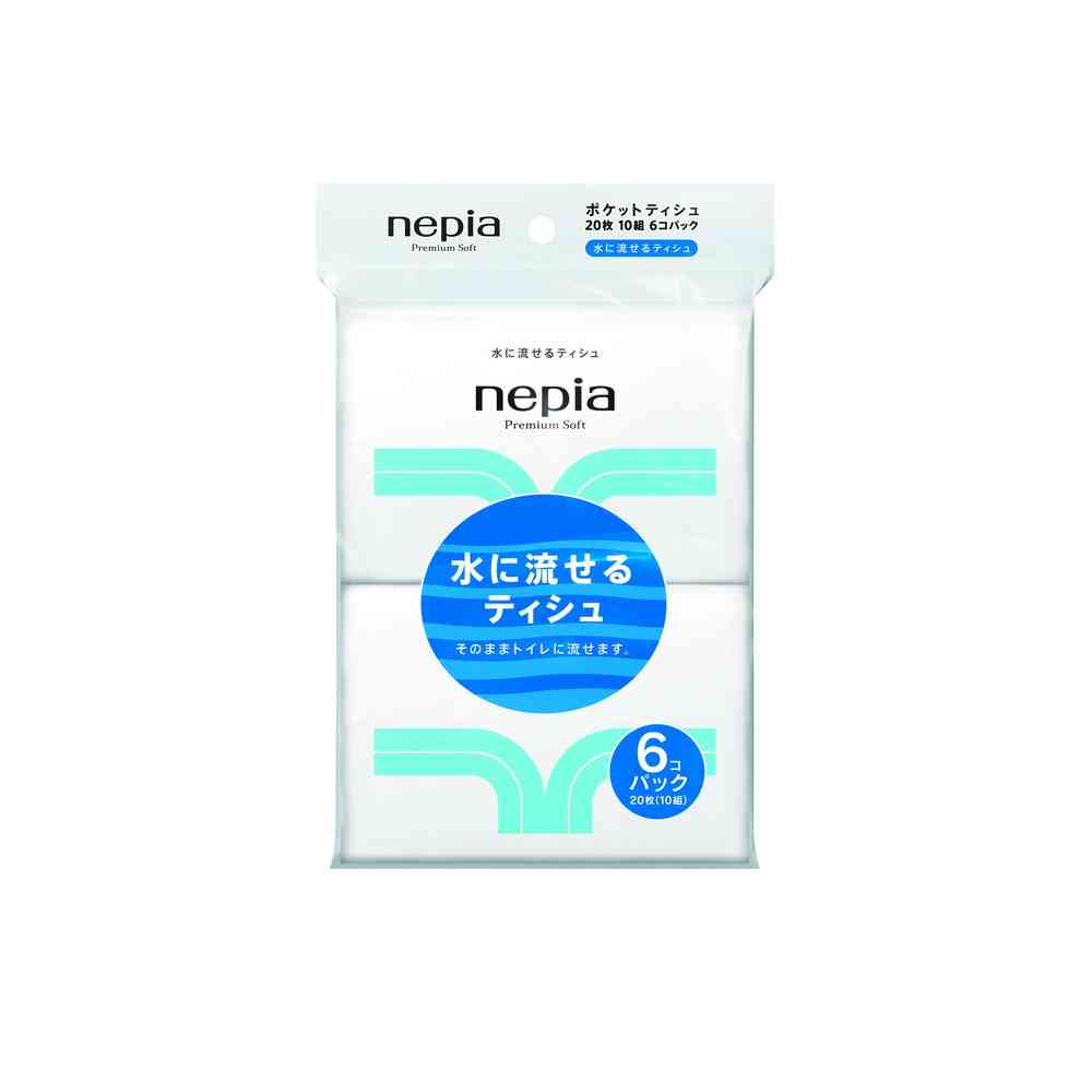 Nepia Premium Soft Flushable Pocket 10W 10 Sheets