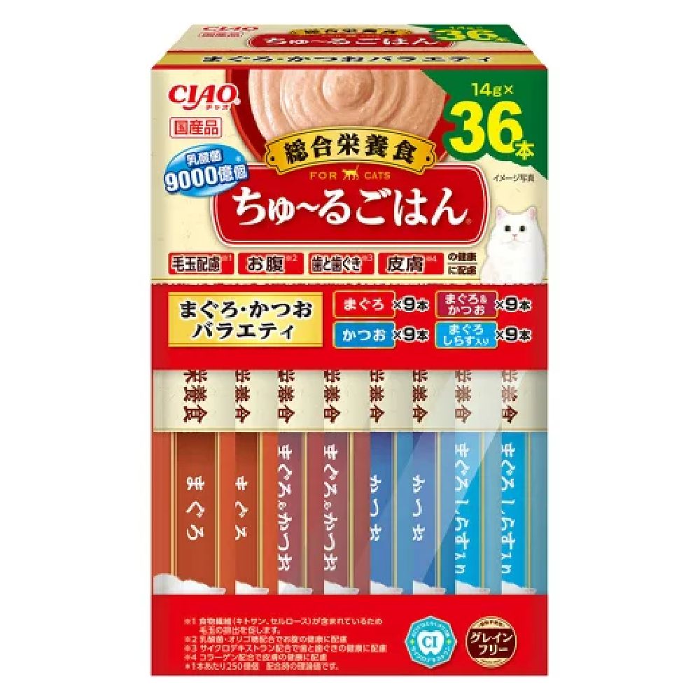 Churu Meal (BOX) Tuna & Bonito Variety 14g x 36P