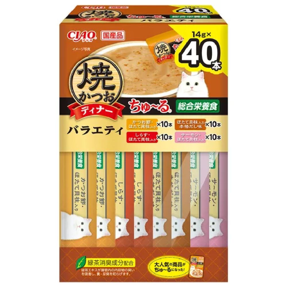 Churu Grilled Bonito Dinner Variety 14g×40P