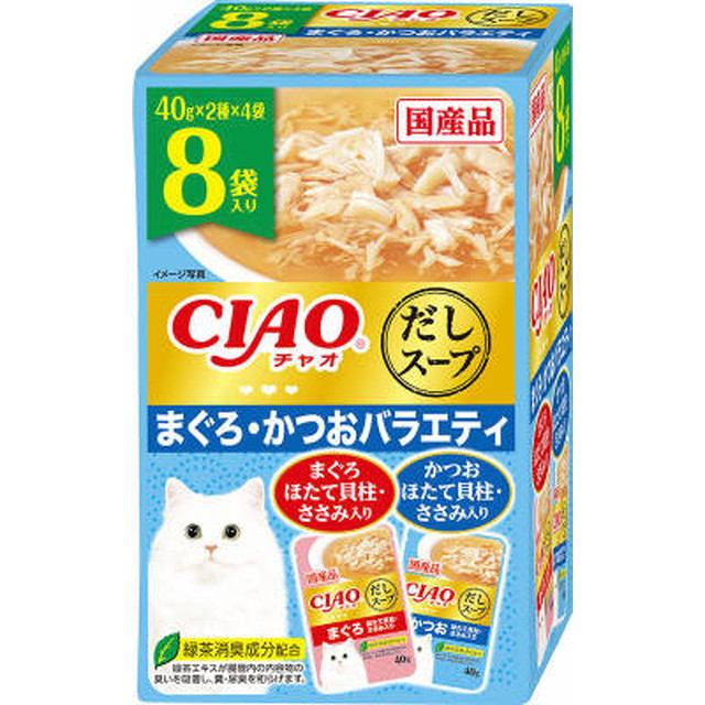 CIAO Dashi Soup 8 Pack Tuna & Bonito Variety