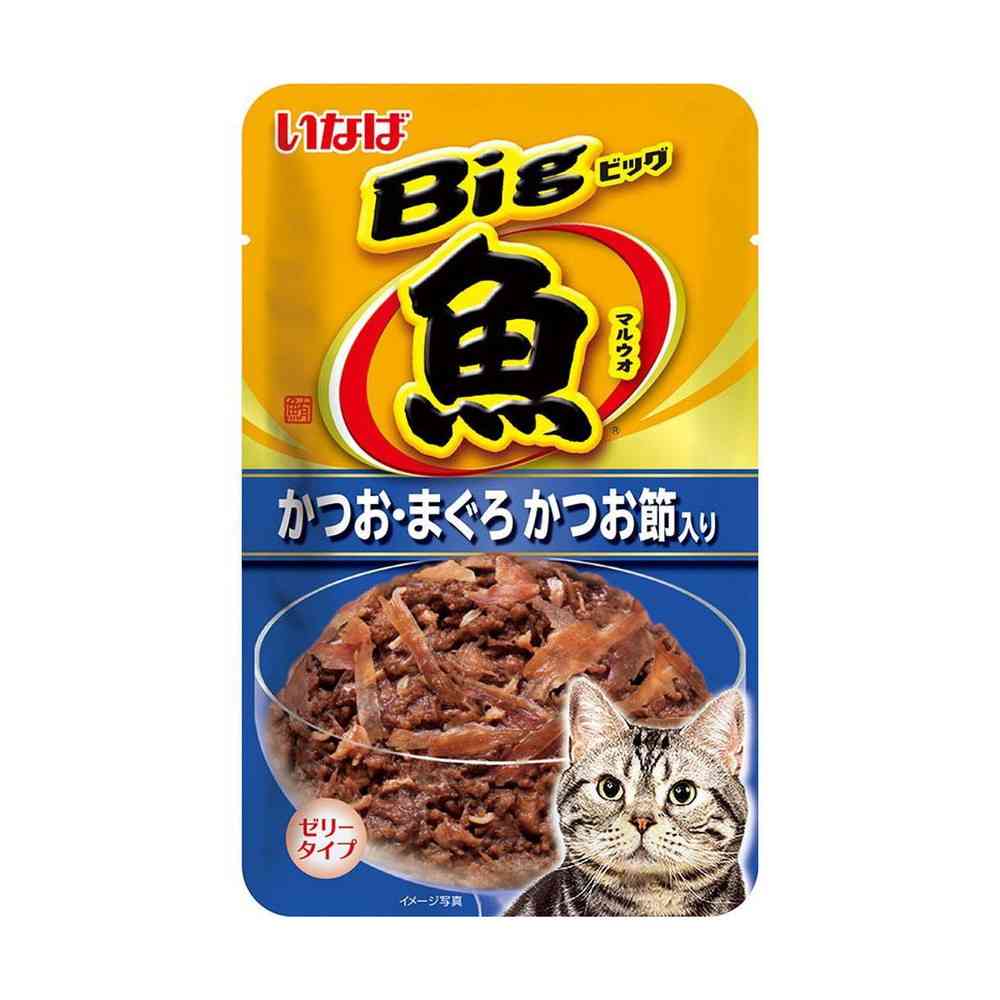 Inaba Big Maru Fish Bonito & Tuna with Bonito Flakes 80g