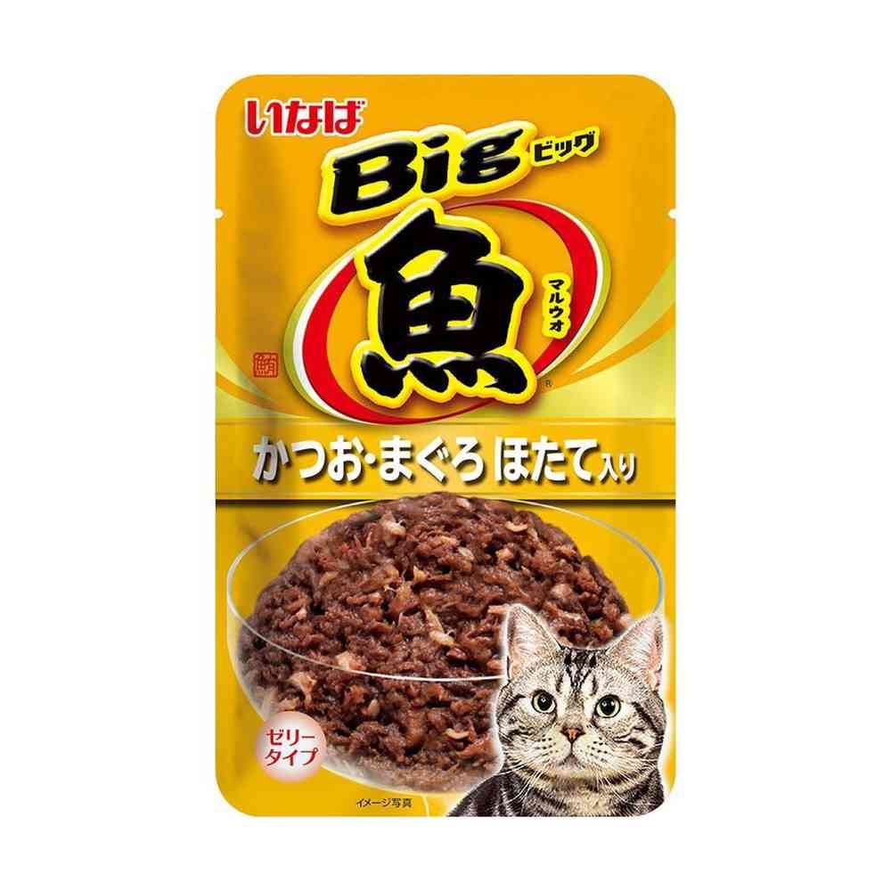 Inaba Big Maru Fish Bonito & Tuna Scallop Flavor 80g