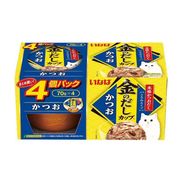 Inaba Golden Dashi Cup Bonito 70g x 4 Pack