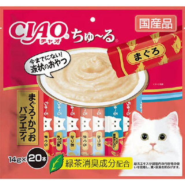 CIAO Churu 20-Pack Tuna & Bonito Variety