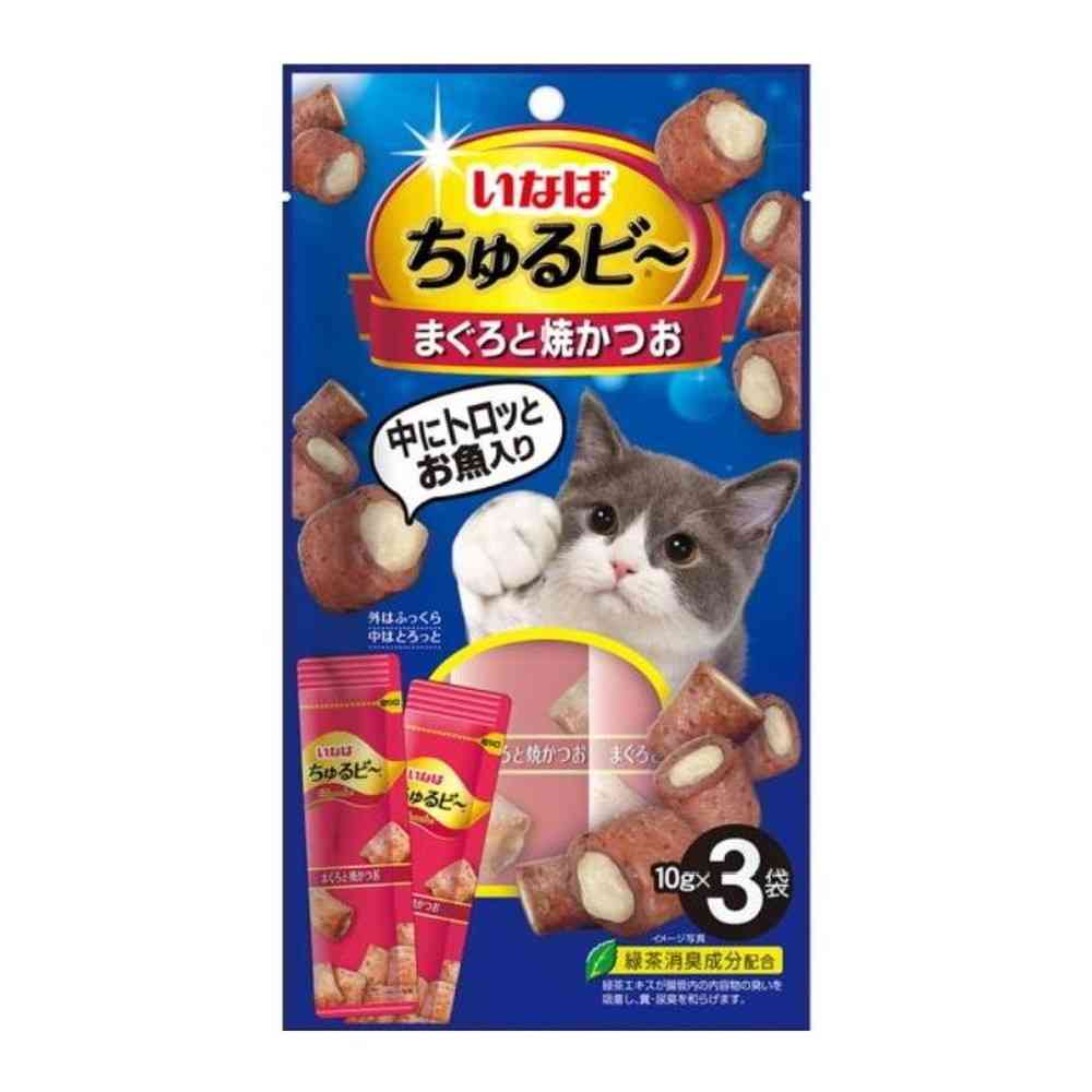 Inaba Churu Bee Tuna and Grilled Bonito 3 Bags