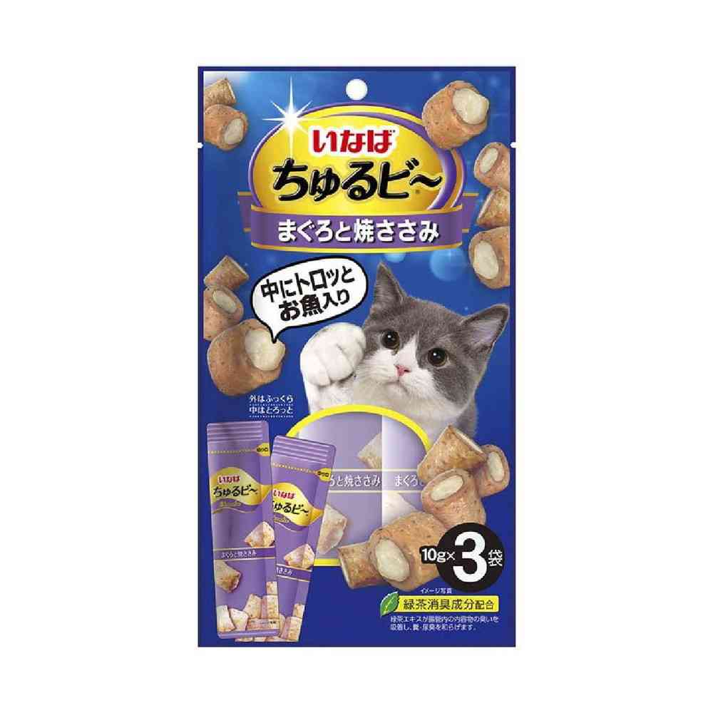 Inaba Churu Bee Tuna and Grilled Chicken Breast 3 Bags