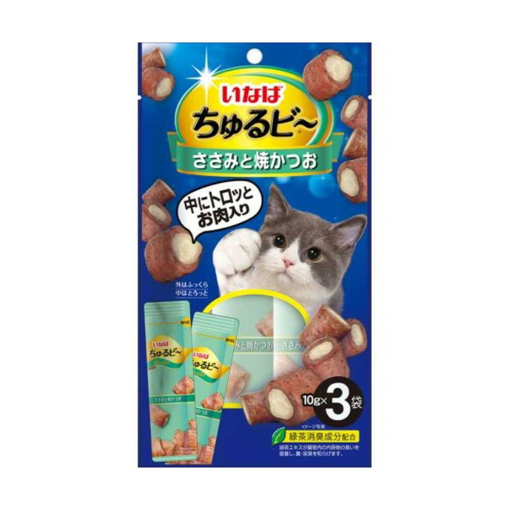 Inaba Churu Bee Chicken Breast & Baked Bonito 10g x 3 Bags