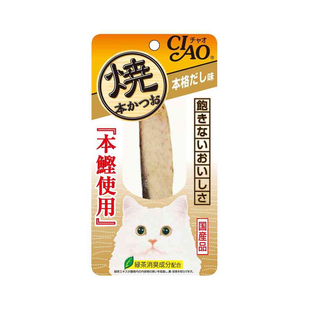 Inaba Pet Food Grilled Bonito Authentic Dashi Flavor 1 Stick