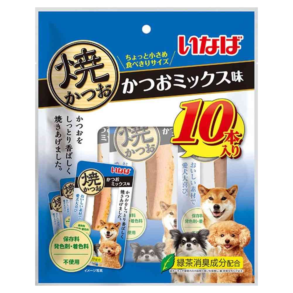 Inaba Pet Food Grilled Bonito Bonito Mix Flavor 10 Sticks