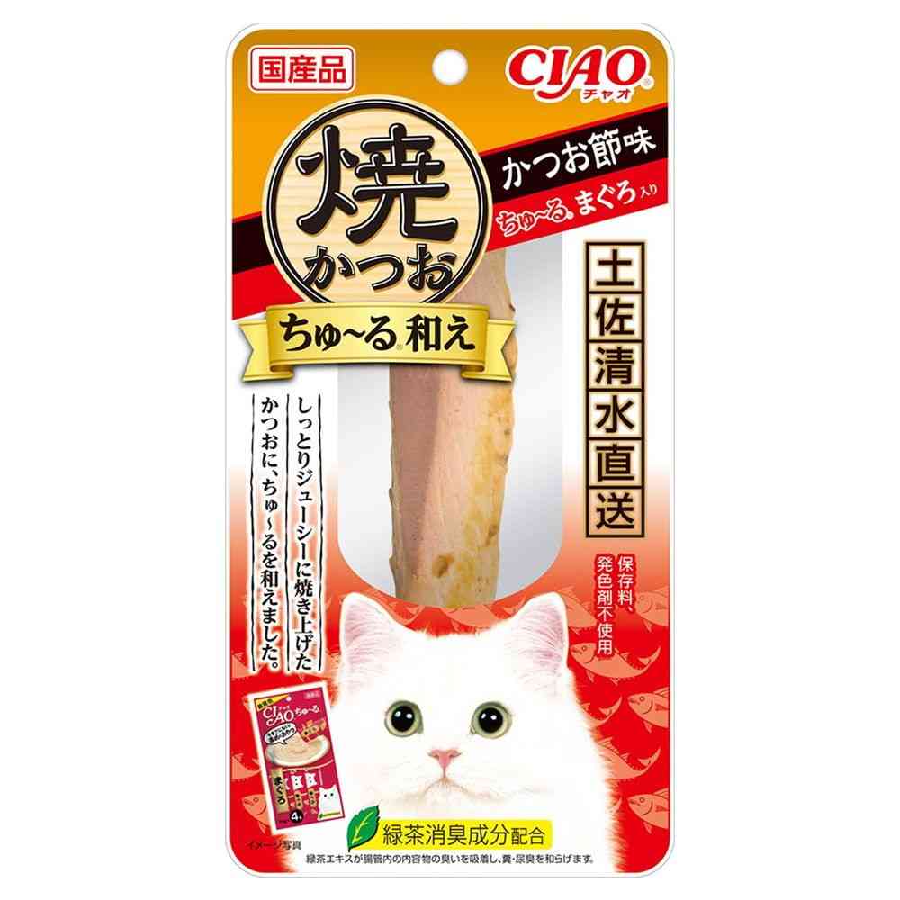 Inaba Pet Food CIAO Grilled Bonito Churu Mix - Bonito Flakes Flavor 1 Stick
