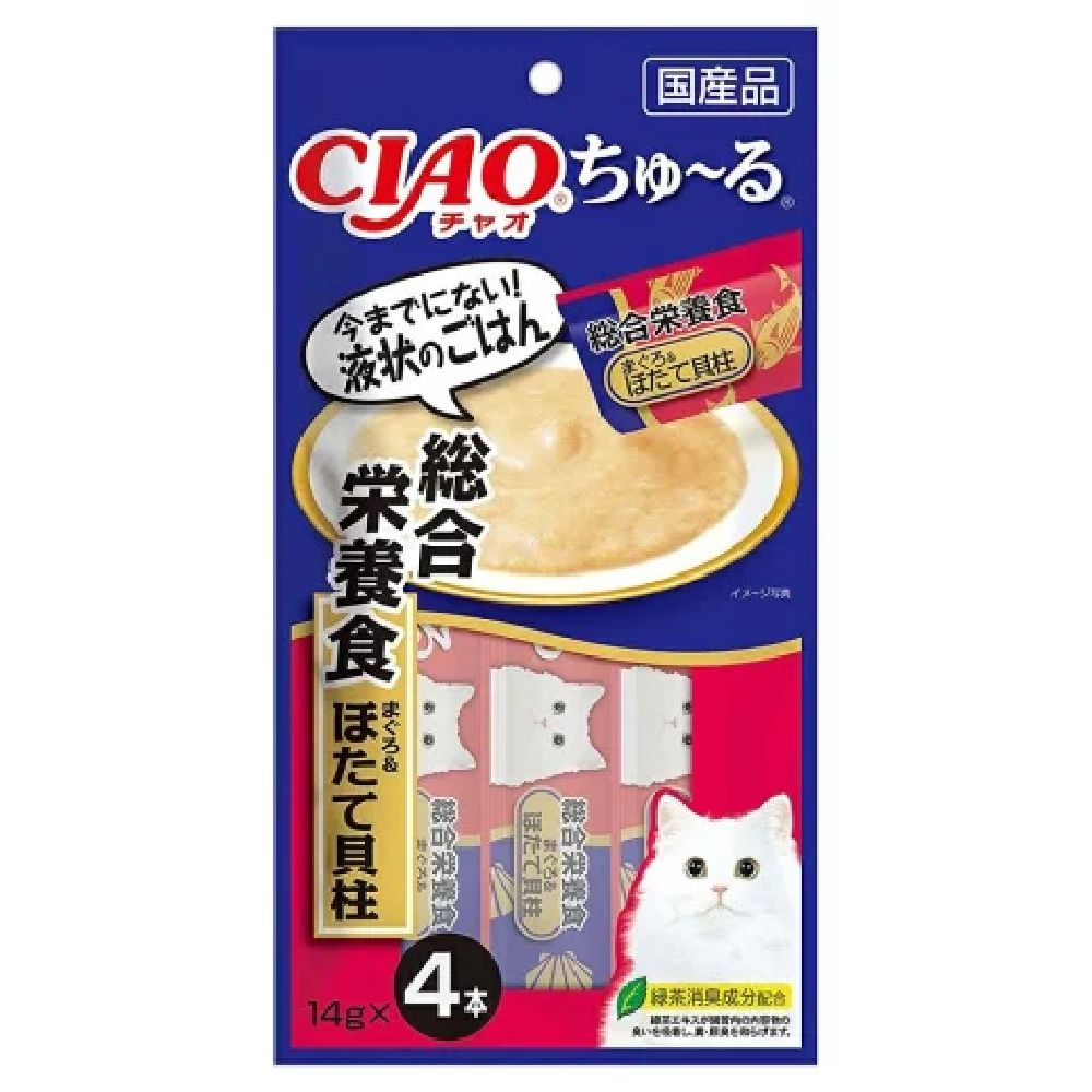 Churu Complete Nutrition Tuna & Scallop 14g x 4P