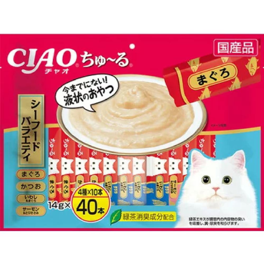 Churu Seafood Variety 14g×40P