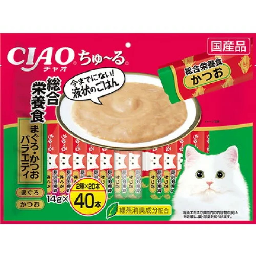 Churu Complete Nutrition Tuna & Bonito Variety 14g x 40P