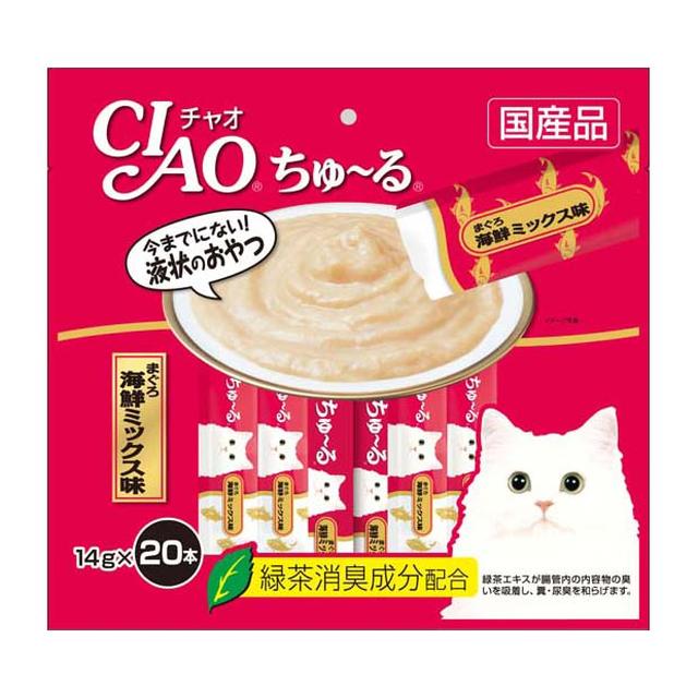 Inaba Churu Tuna Seafood Mix (14g x 20 Sticks)