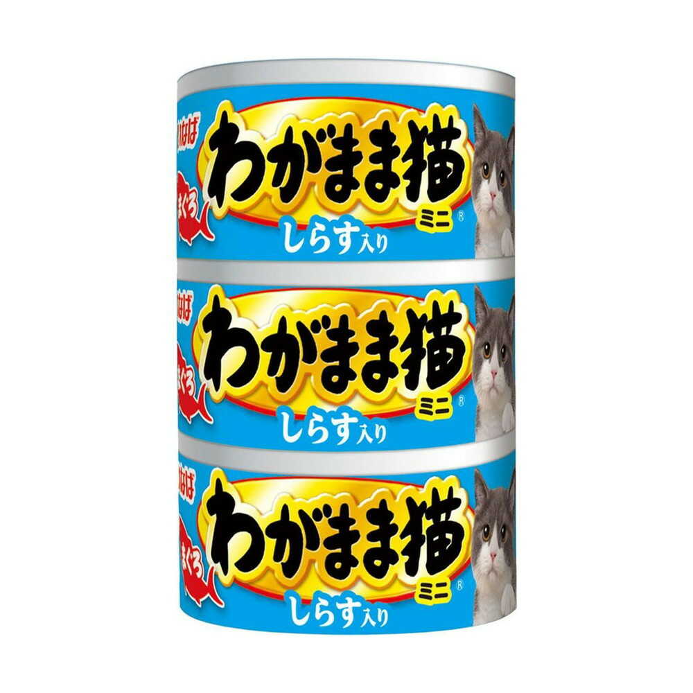 Inaba Wagamama Cat Tuna Mini 3 Cans with Shirasu 60g×3