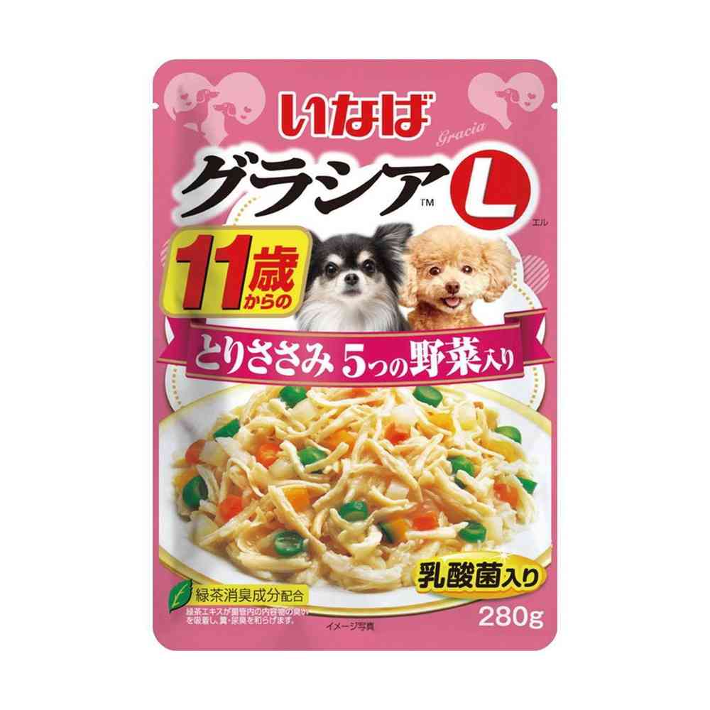 Inaba Gracia L Chicken Breast with Five Vegetables for Dogs 280g