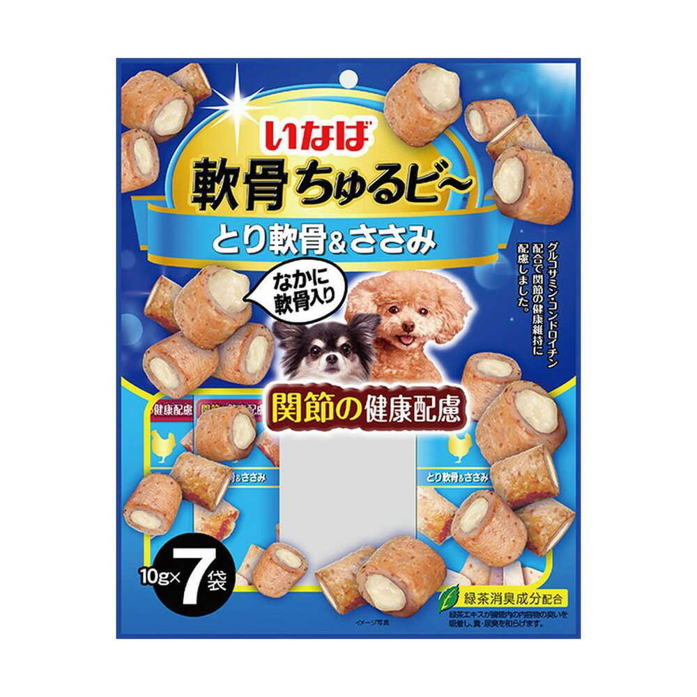 Inaba Soft Cartilage Churu Chicken Cartilage & Chicken Breast 7 Packs