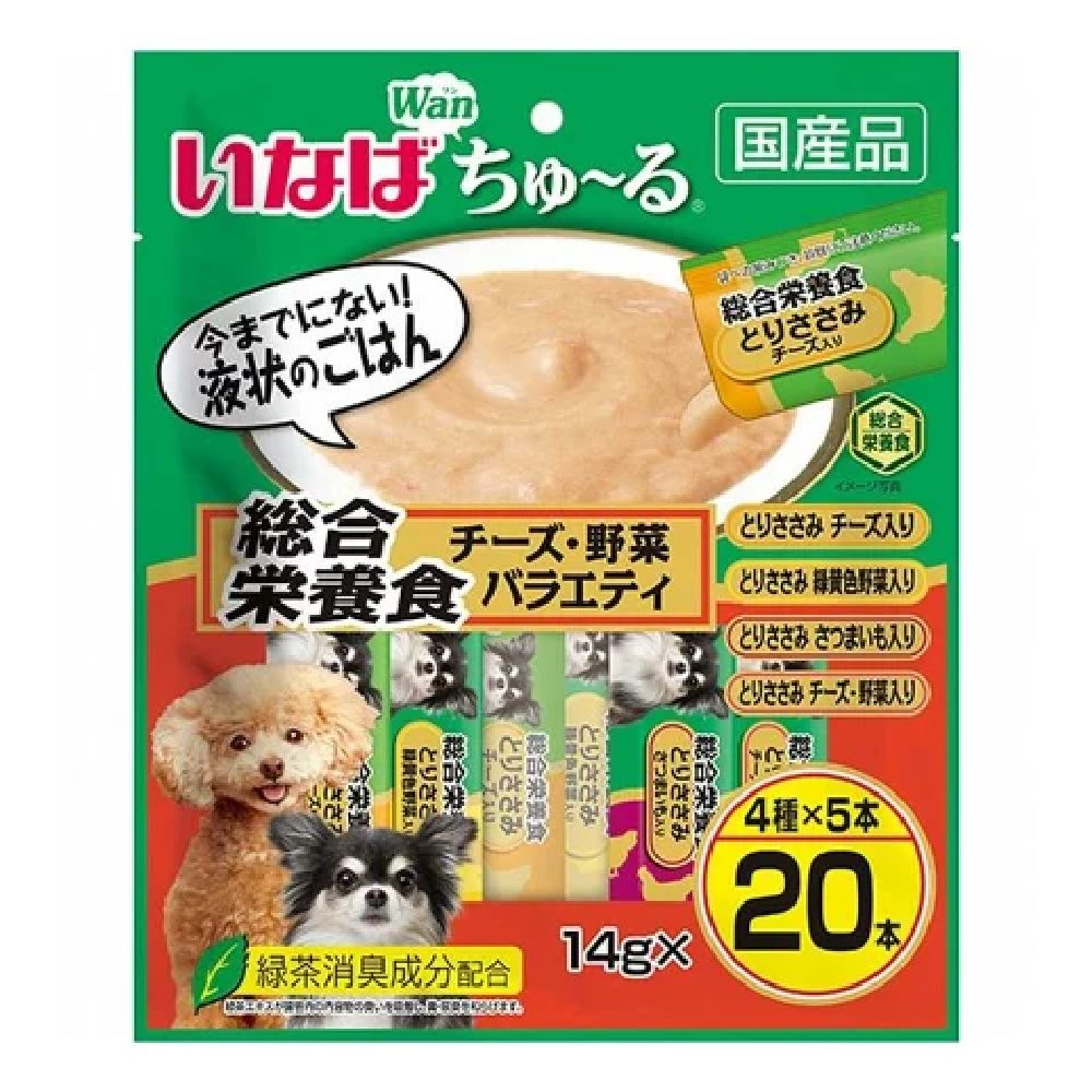 Inaba Churu Complete Nutrition Cheese & Vegetable Variety 14g×20P