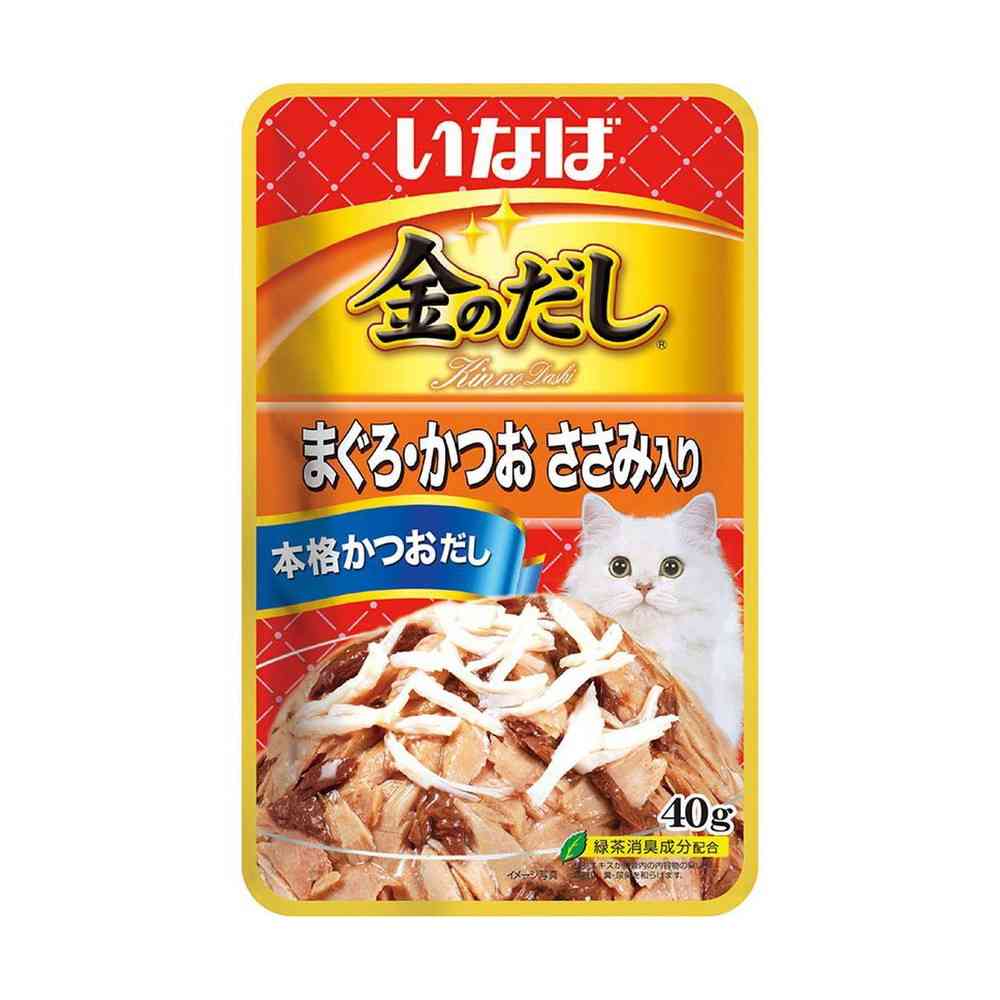 Inaba Golden Broth Pouch Tuna & Bonito with Chicken Breast 40g
