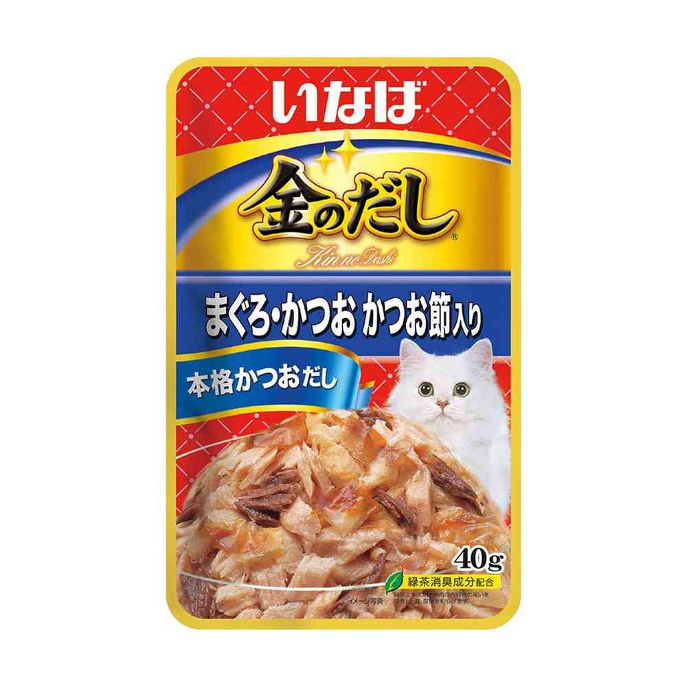 Inaba Golden Broth Pouch Tuna & Bonito with Bonito Flakes 40g