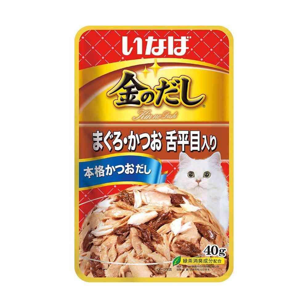 Inaba Golden Broth Pouch Tuna & Bonito with Sole 40g