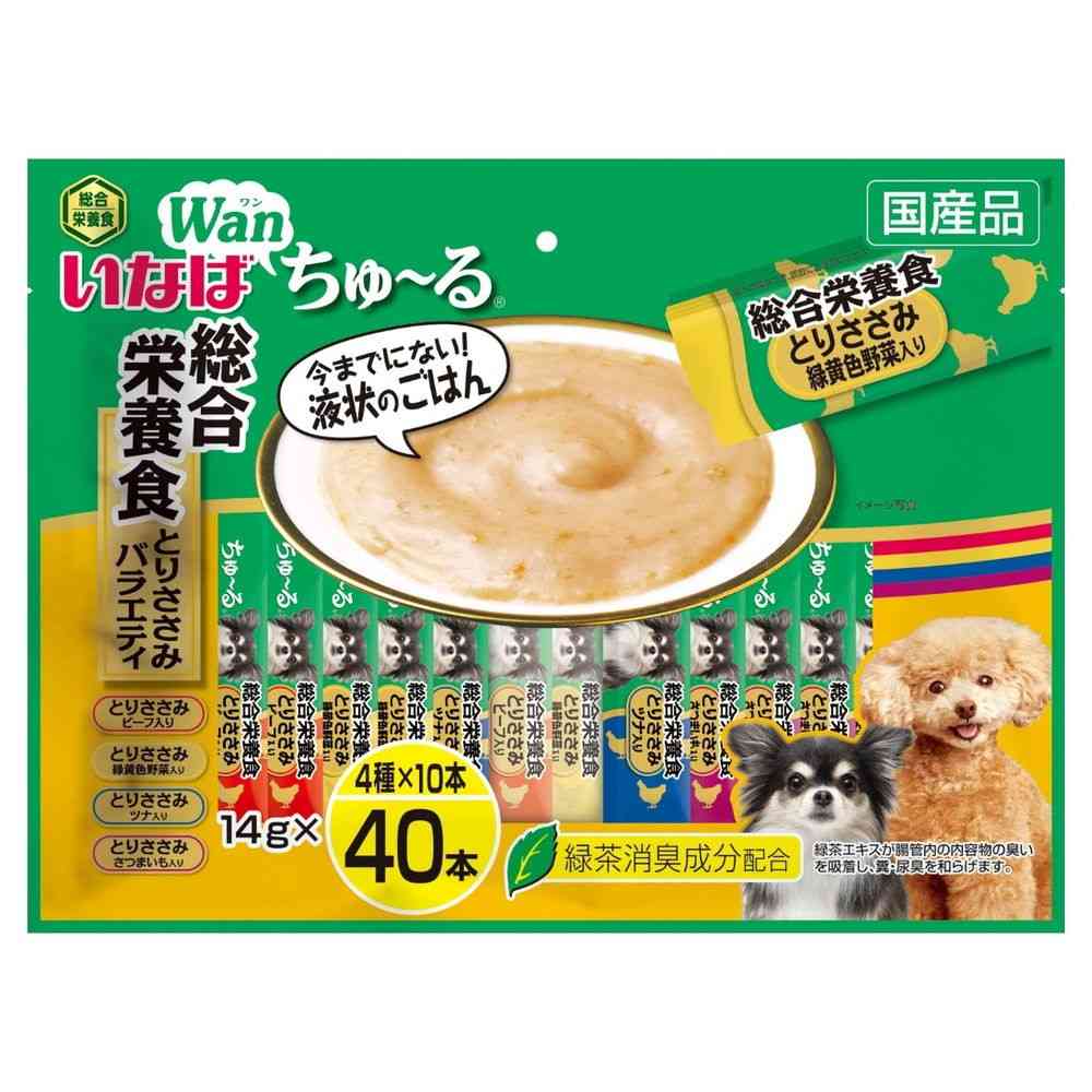 Inaba Pet Food Churu Complete Nutrition Chicken Breast Variety 14g x 40 Sticks