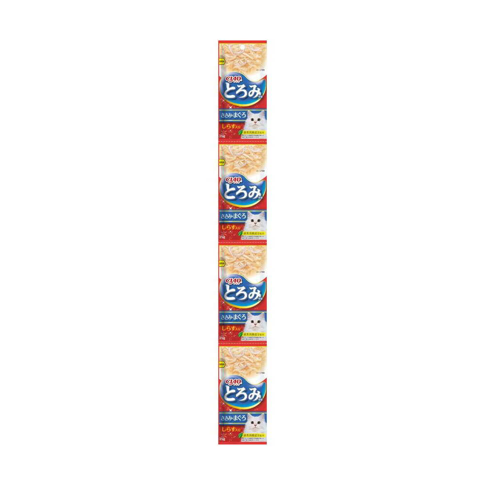 Inaba CIAO Thick Pet Treats 4-Pack Chicken & Tuna with Shirasu 4 Bags