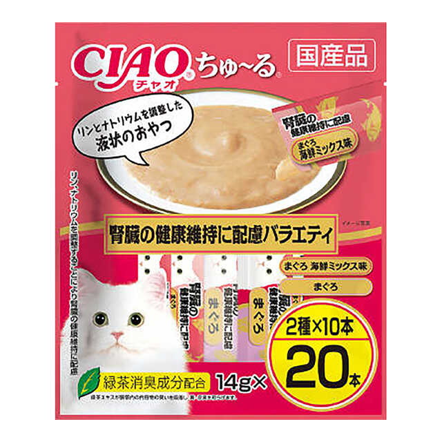 Churu 20 Pack Narrow Kidney Health Variety 14g x 20