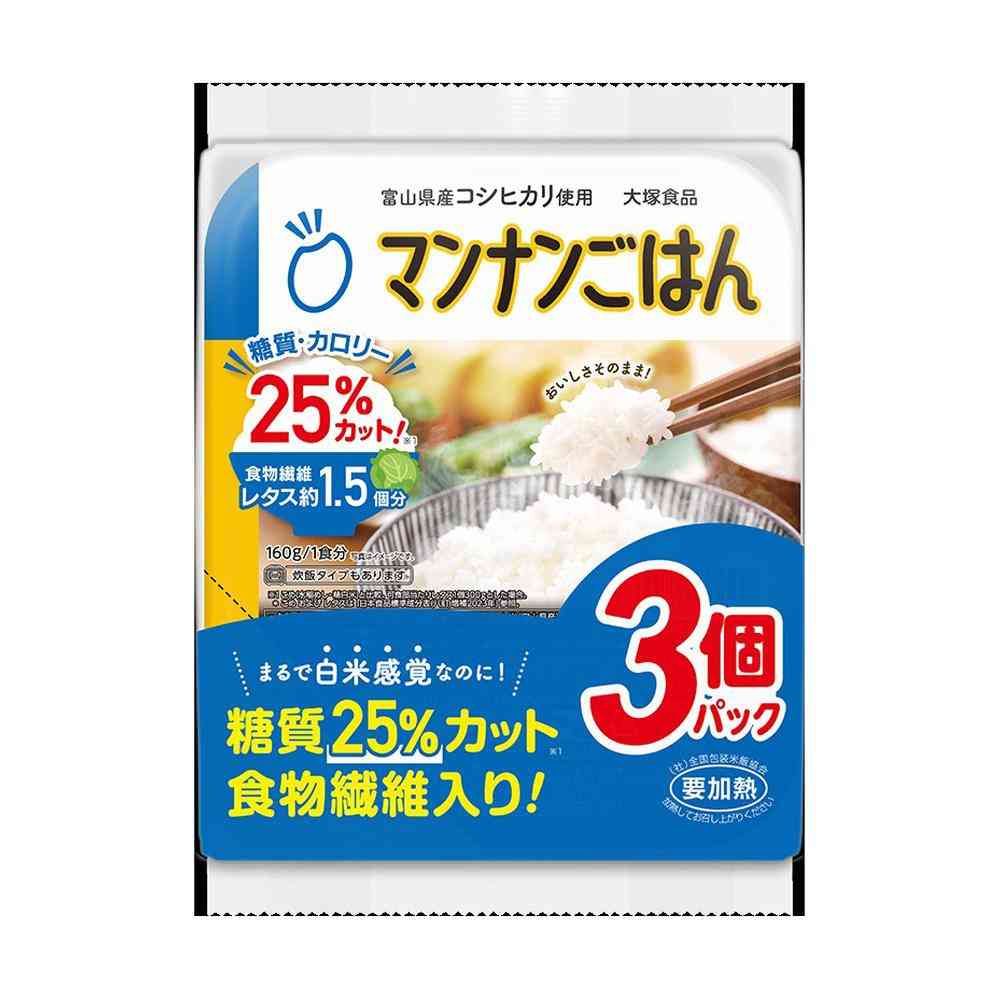 Otsuka Foods Mannan Rice 160g x 3
