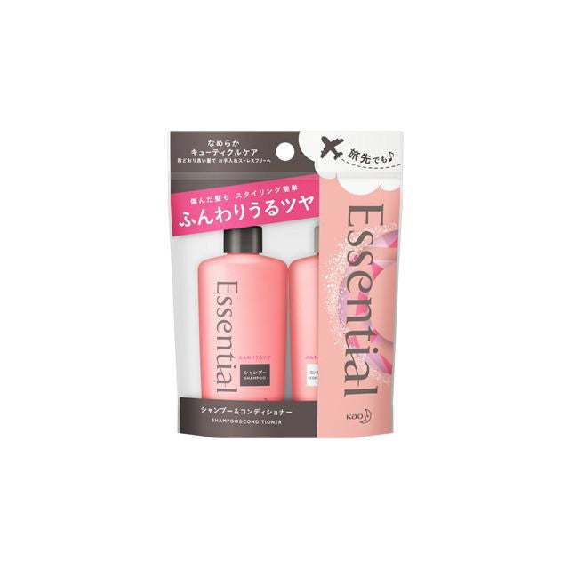 Essential Fluffy Moist Shine Shampoo & Conditioner Mini Set 90ml