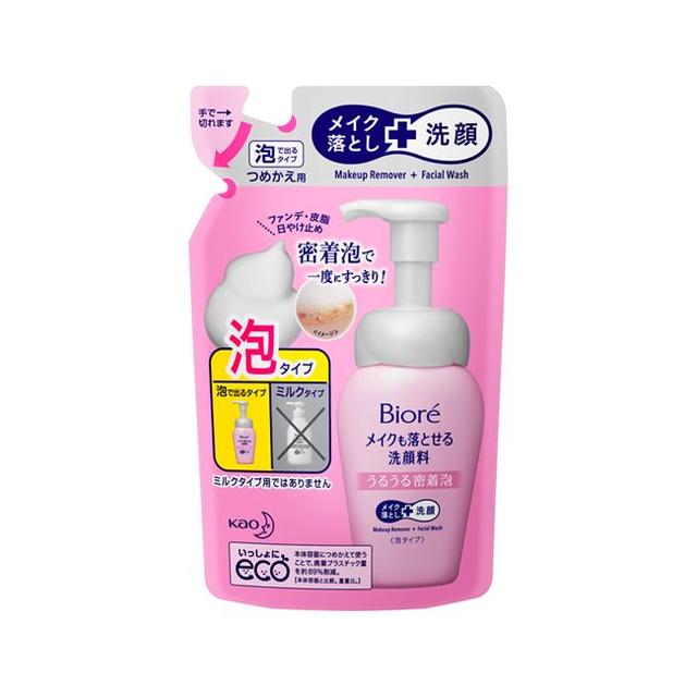 Biore Makeup Remover Cleansing Foam Moisture Rich Refill 140ml