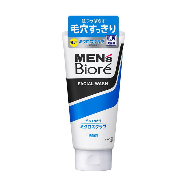 Kao Men's Biore Micro Scrub Facial Wash 130g