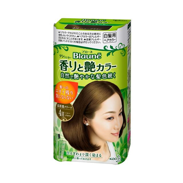 [Quasi-drug] Kao Bione Fragrance and Shine Color Cream 4H Honey Brown