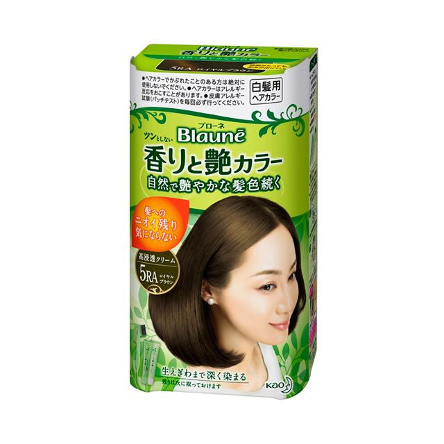 [Quasi-drug] Kao Bione Fragrance and Shine Color Cream 5RA Royal Brown