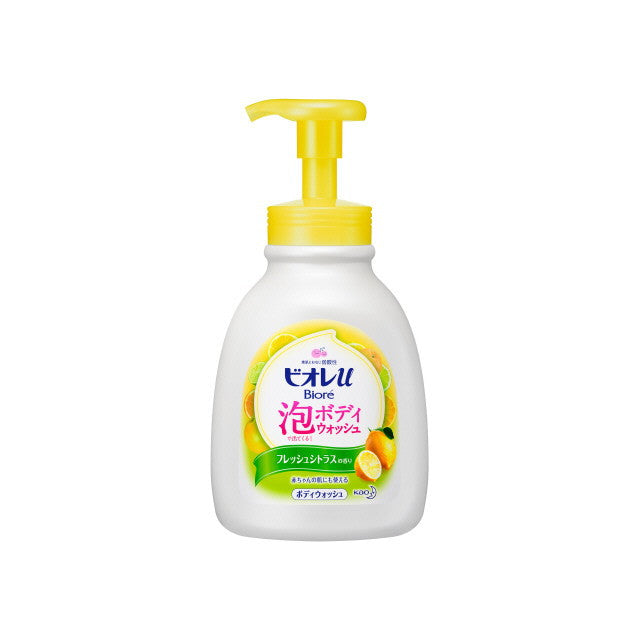 Biore U Foaming Body Wash Fresh Citrus Scent Pump 600ml