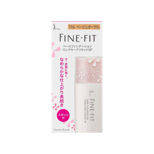 Sofina Fine Fit Base Foundation Long Keep Liquid SP116 Beige Ocher
