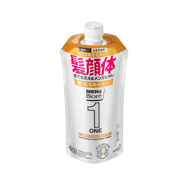 Kao Men’s Biore ONE Hair & Skin Smooth Refill 340ml