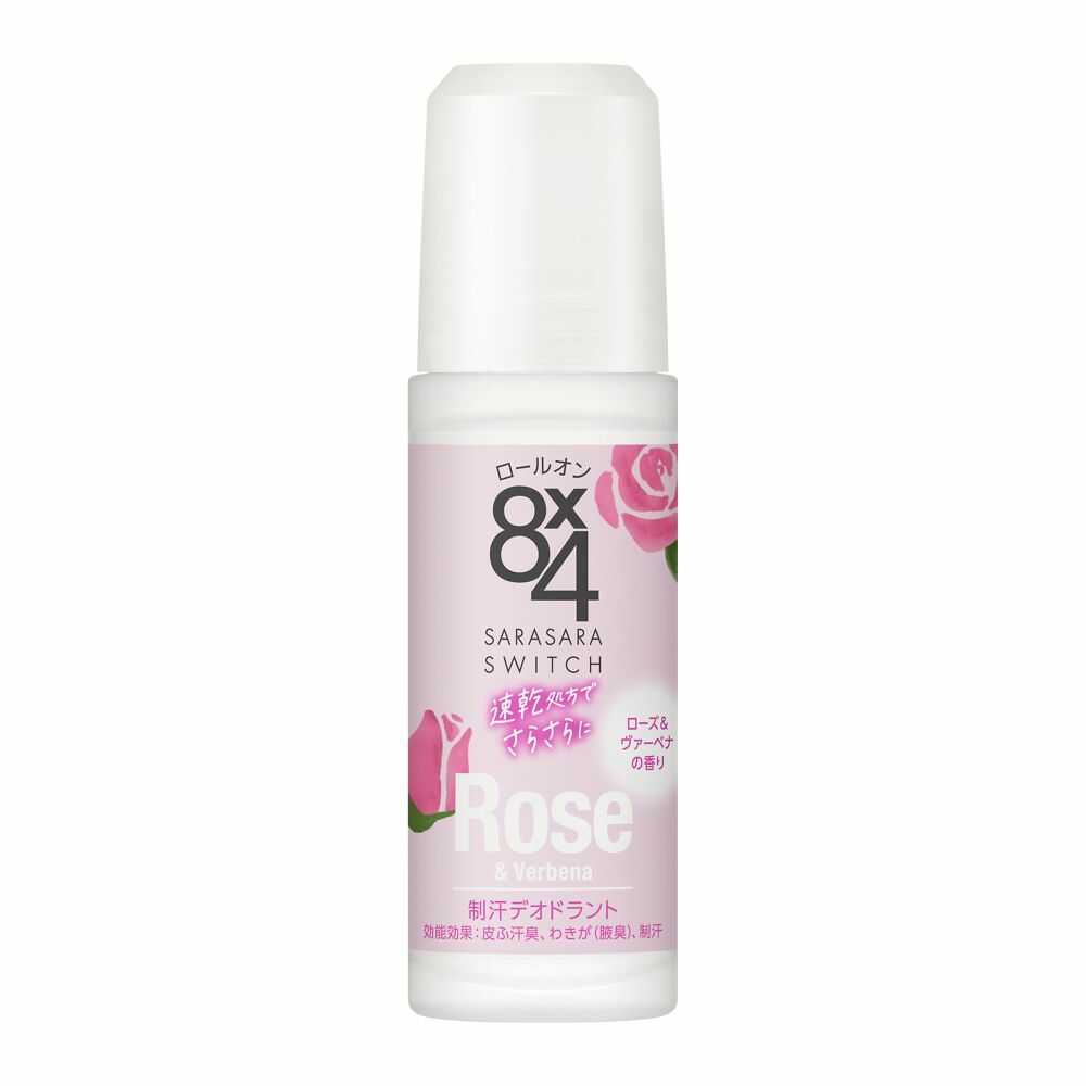 [Quasi-Drug] Kao 8×4 Roll-On Rose & Verbena Scent 45ml