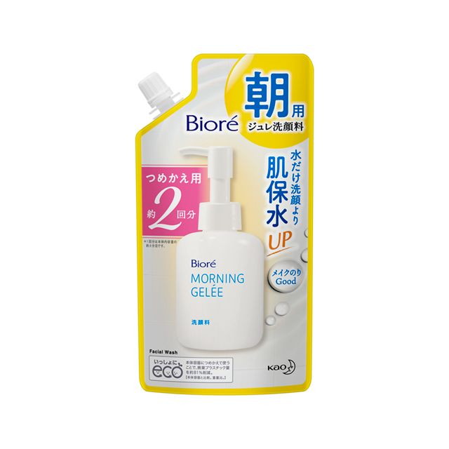 Kao Biore Morning Jelly Facial Cleanser Refill Approximately 2 Uses (160ml)