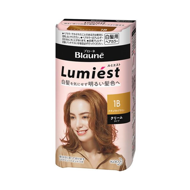 Kao Bione Lumiest Hair Color 1B Natural Brown 108g