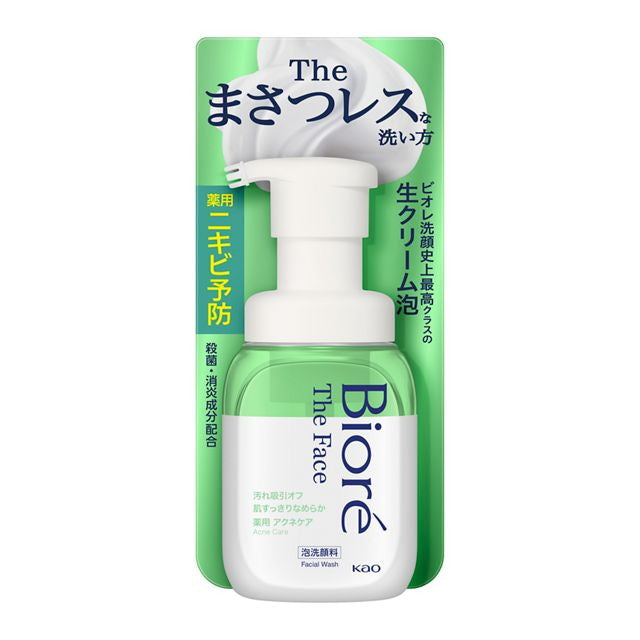 Kao Biore The Face Foam Cleanser Acne Care 200ml