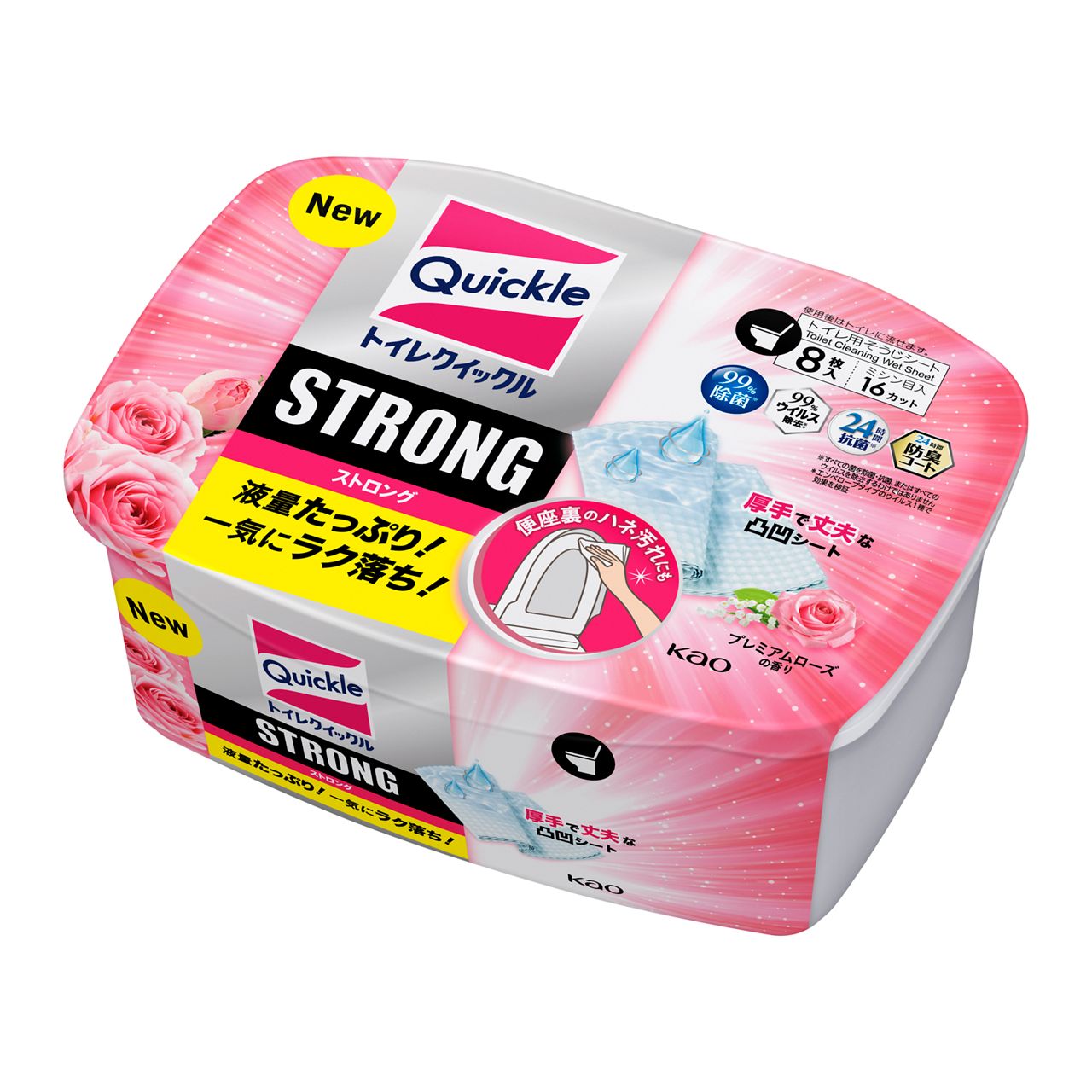 Kao Toilet Quickle Strong Premium Rose Scent