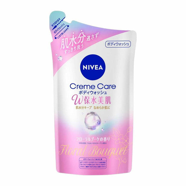 NIVEA Cream Care Body Wash W Moisture Beautiful Skin Floral Bouquet Scent Refill 350ml