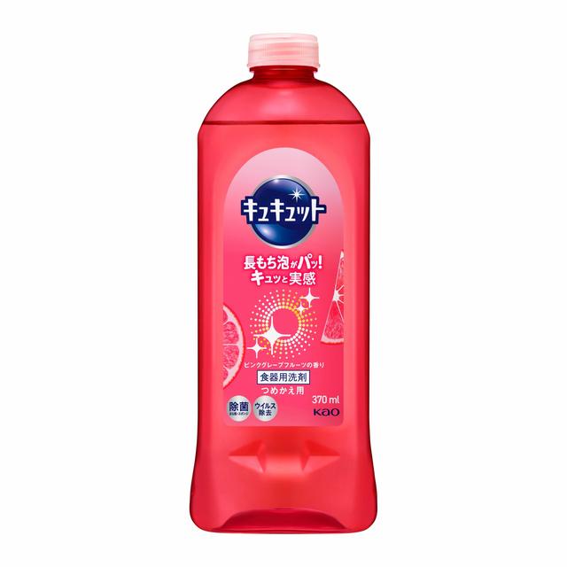 Kao Kyukyutto Pink Grapefruit Scent Refill 370ml
