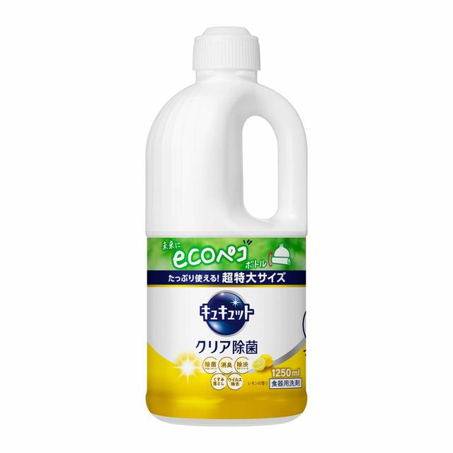 Kao Kyukyutto Clear Antibacterial Lemon Scent Refill 1250ml