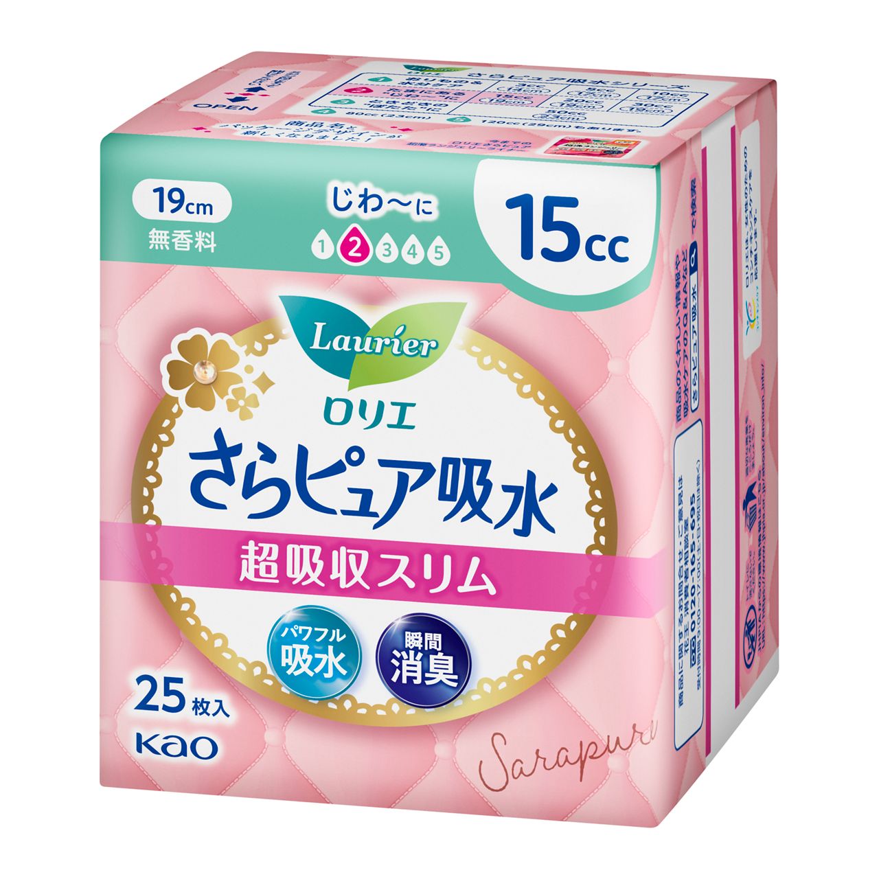 Kao Laurier Sora Pure Absorbent Ultra Slim 15cc