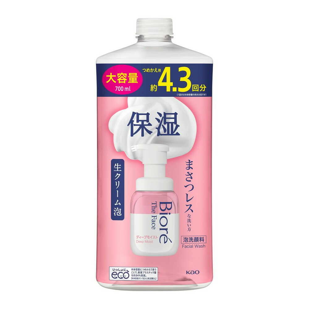 Biore The Face Foam Cleanser Deep Moist Refill 700ml